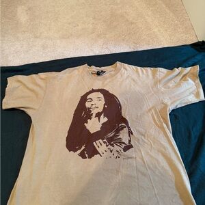Bob Marley Zion Rootswear Tan T-Shirt